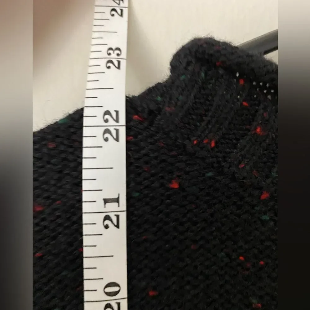 Christopher & Banks Women's S Black Santa Christmas Pullover Sweater - Picture 2 of 10